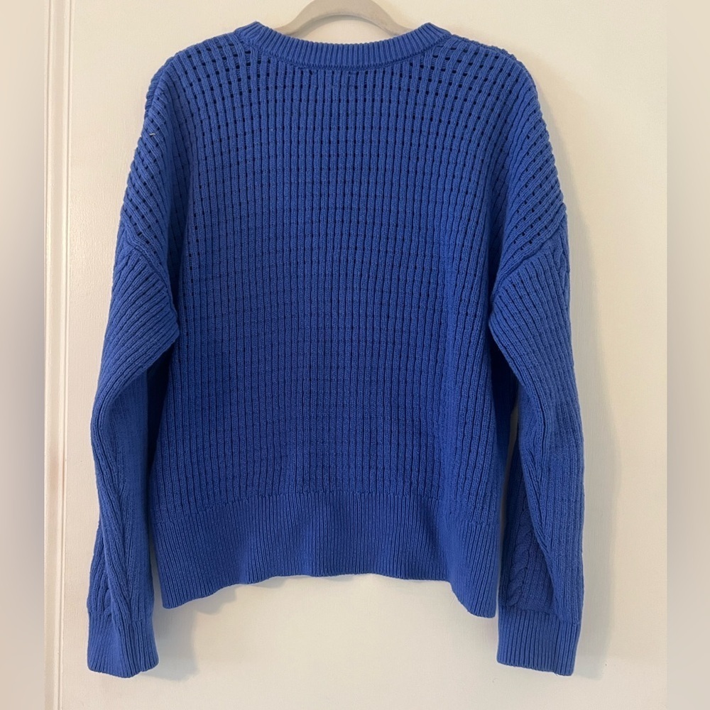 On 34th brand Cozy Blue Knit Sweater size XL - Picture 6 of 9